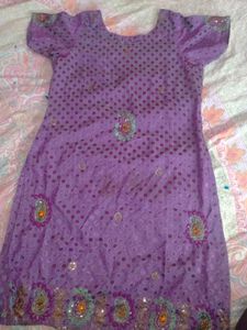 Purple Kurta Set