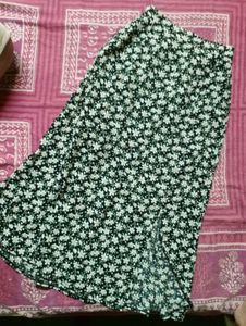 Floral Print Midi Skirt