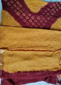 Bandhni Suit Piece Pure Cotton