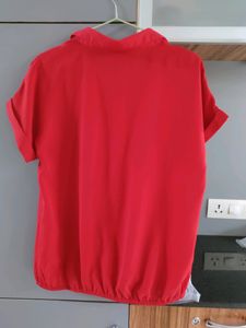109 F Red Casual/Formal Blouse