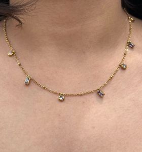 Dainty Pink Charms Necklace