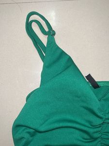 Green Ruched Tank Top