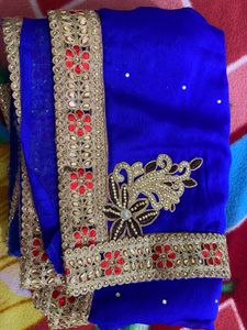 Partywear Blue Saare
