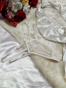 🖤 Cheongsam &amp; White Silk Lingerie🤍