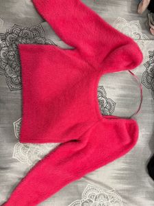 ONLY PINK CROP SWEATER