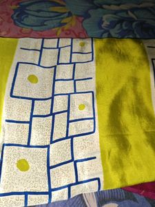 Leman Yellow With Mazanta Crape Saree For Sa