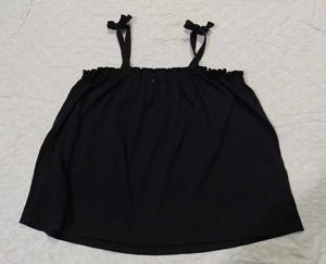 Black Tie Strap Top