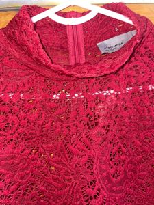 Vero Moda Red Lace Party top M/38