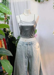 Silver Shimmer Cami Top