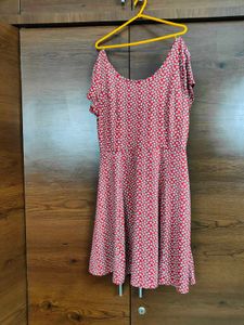 Red Floral Mini Dress | Selling at Half Price