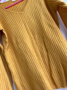 Yellow Colour Ladies Sweater