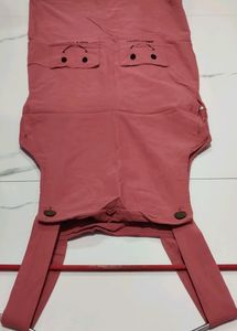 Pink Dungree Dress