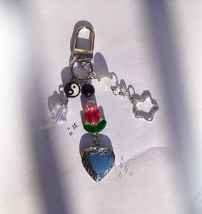 heart locket keychain