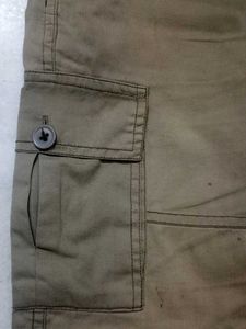 Khaki Cargo Joggers