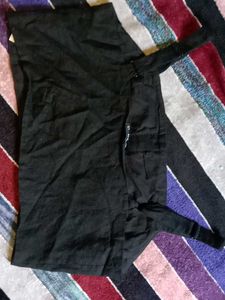 Cute Black Skirt with Buttons