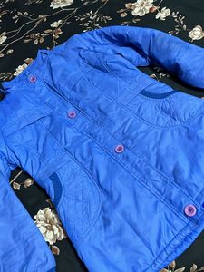 Wow!! A Blue Parashute Jacket  For Winters