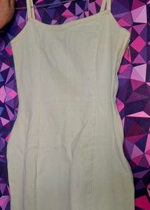 H&M White Denim Bodycon Dress