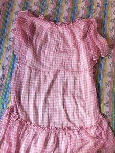 Cute Pink gingham Dress