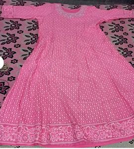 Pink Printed Kurta