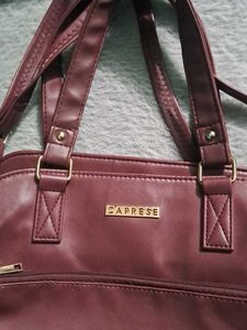 Caprese Burgundy Satchel