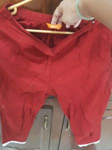Set Of Gerua Pant And Dupatta