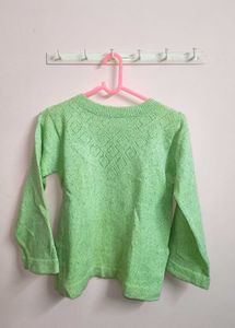 Unique Green Knit Top