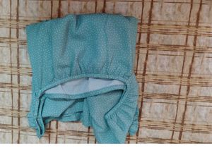 Vintage Aqua Polka Dot Top