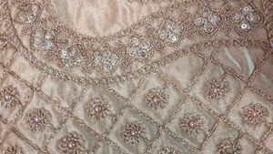 Gold Embroidered Blouse For Women