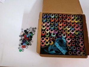 81 Threads + 91 Buttons + Measuring Tape Combo