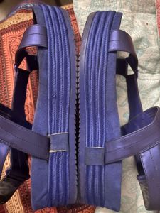 Clark’s Black Block Heel Belly &amp; Free Blue sandals