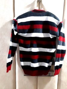 Striped V-Neck Sweater