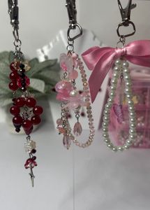 Beaded Phone Charm/ Hello Kitty