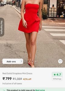Bandeau Strapless Dress