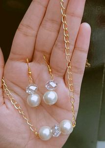 Pearl & Crystal Jewelry Set