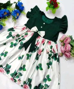 New Born Baby Girl Beautiful Frock 0-3 Month