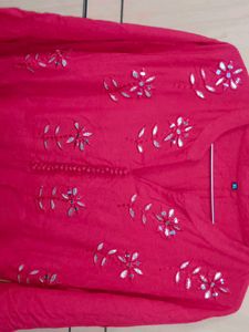 Red Anarkali Gown