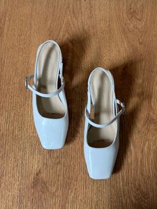White Mary Jane Heels