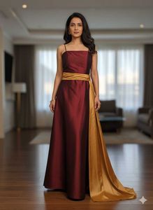 Elegant Maroon Gown