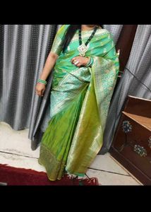 Green Banarasi Saree