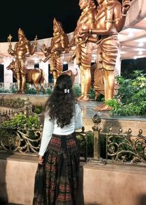 Patterned Maxi Skirt