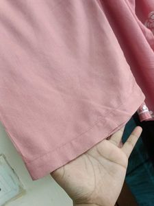 Pink Embroidered Kurta Set