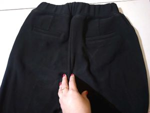 Black Stretchable Warm Pant