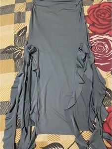 Ruffle Slit Dress