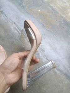 Clear Strap Platform Slides