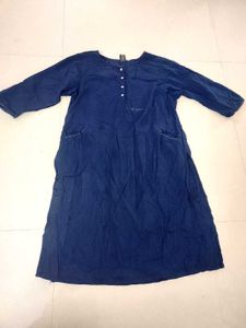 3xl Navy Kurta/Feeding/Soch Brand/Pure Soft Cotton