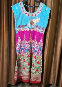 Embroidered Kurta N Dupatta Size 44 Inches