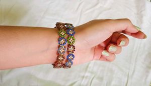 Colorful Rhinestone Bangles