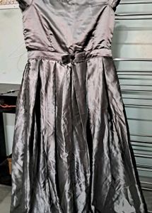 Party Wear Gown - With Bow Detailing In The Back