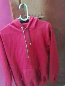 Maroon Colour Fleece Thick Hoodie
