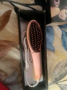 Pink Hair Straightening Brush